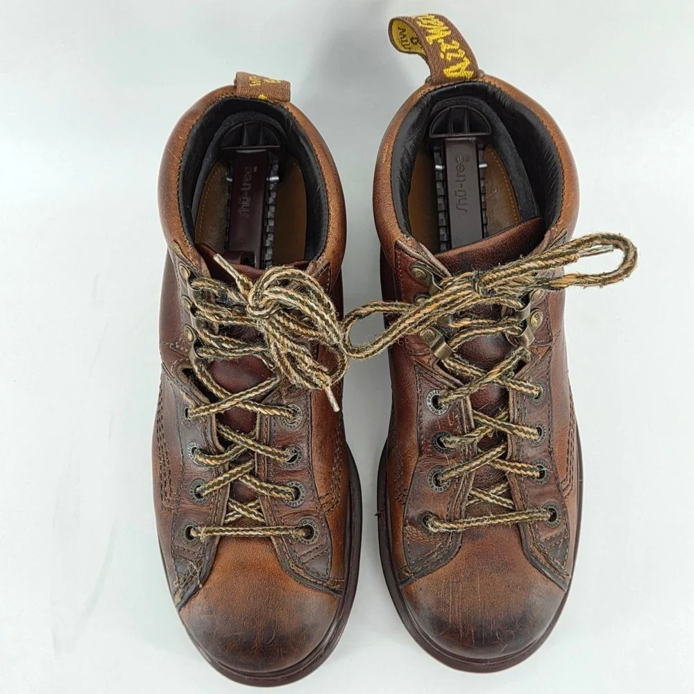 Dr. Martens 8287 Brown‎ Leather Monkey Boots Chunky Y2K Distressed Mens 7